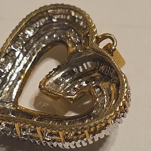 Kay Jewelers-JWBR Sterling Silver Diamond Heart Pendant Stunning! - Picture 4 of 5